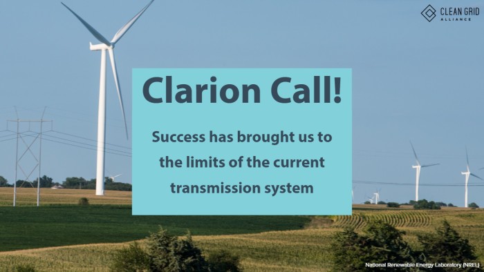 Clarion Call! Success has brought us to the limits of the current transmission system