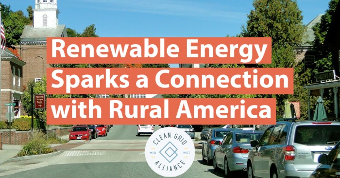 Renewable Energy Sparks a Connection with Rural America