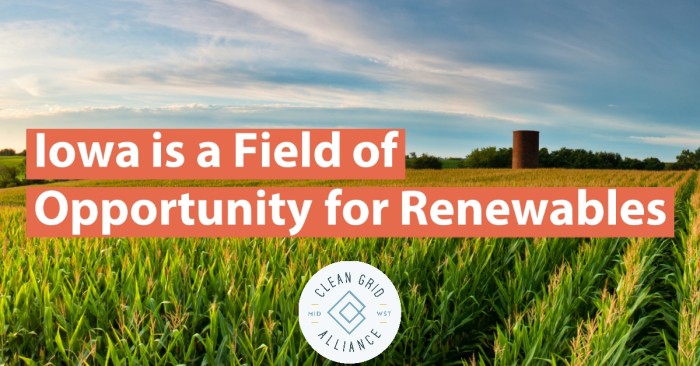 Iowa is a Field of Opportunity for Renewables