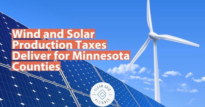 Wind and Solar Production Taxes Deliver for Minnesota Counties